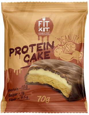 Protein cake "Арахисовая паста" FitKit gid://shopify/Product/5408929120416 - фото 4957