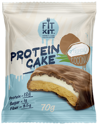 Protein cake "Тропический кокос" FitKit gid://shopify/Product/5408940818592 - фото 5630
