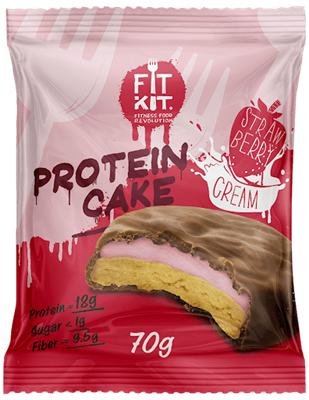 Protein cake "Клубника со сливками" FitKit gid://shopify/Product/5408957759648 - фото 5760