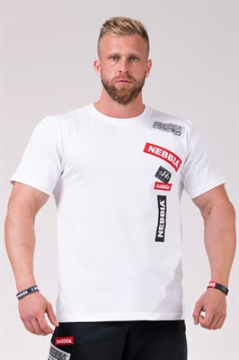 Мужская футболка Nebbia 171 white M 231024 emwkdYerhpcJOgTovNrRd0 - фото 5949